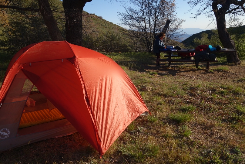 Sonnenaufgang in Pioneer Mail picnic area.