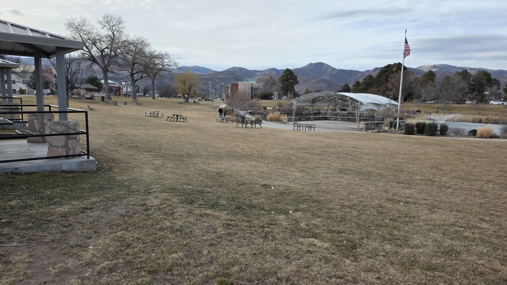 Der Park im Zentrum von Los Alamos.