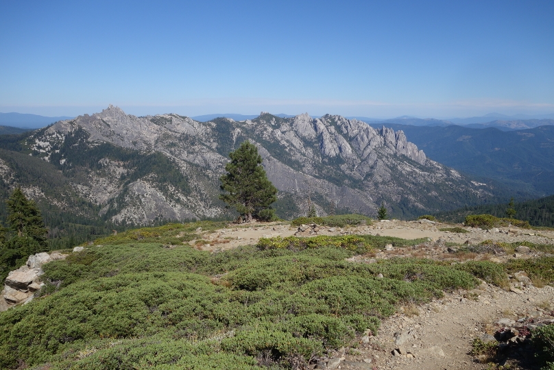 Die "castle crags" von oben