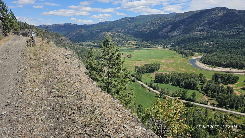 Bergauf entlang des Kettle River Tales...