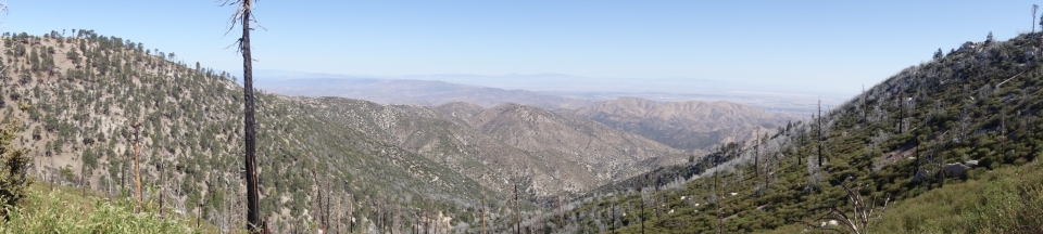 Panoramasicht von der ersten Anhöhe