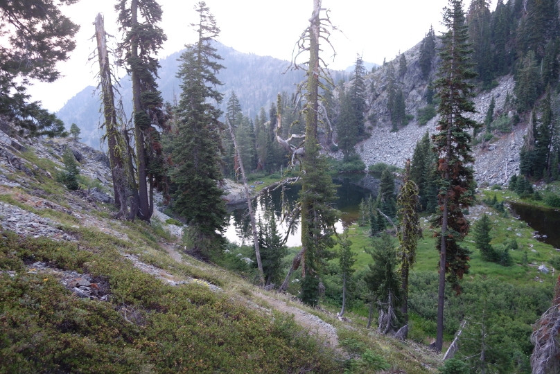 Blick zurück zum See, wo wir übernachtet haben