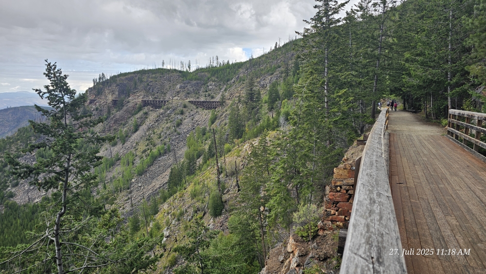 Der (renovierte) Kettle Valley Rail Trail: ein Turistenmagnet mit unzähligen Brücken.
