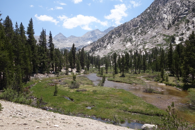 Und bald geht es wieder hoch Richtung Glen Pass