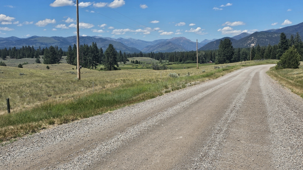 Auf dem Weg nach Seeley Lake nach Ovando.