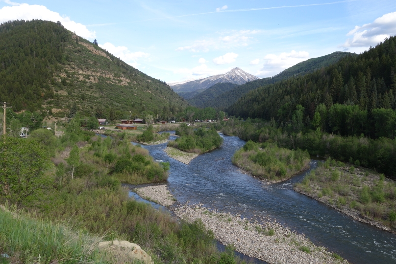 Am Ende der Kebler road, welche über einen Pass und von Crested Butte Richtung Westen führt