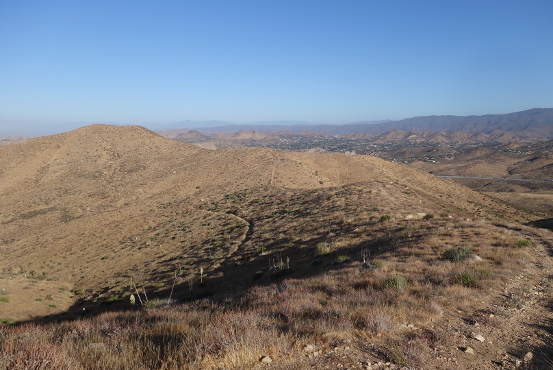 Agua Dulce: der grüne Fleck im Hintergrund.