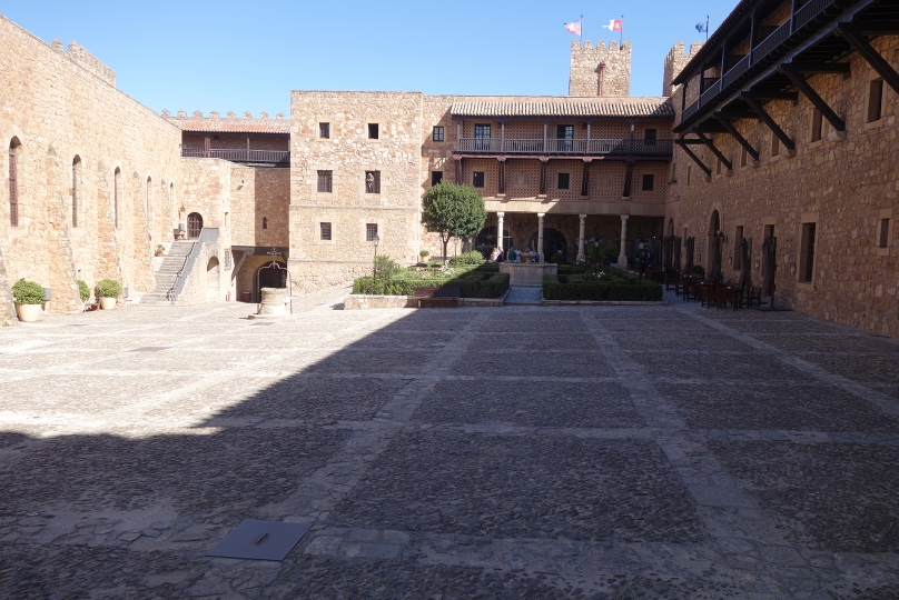 The interior of the castle