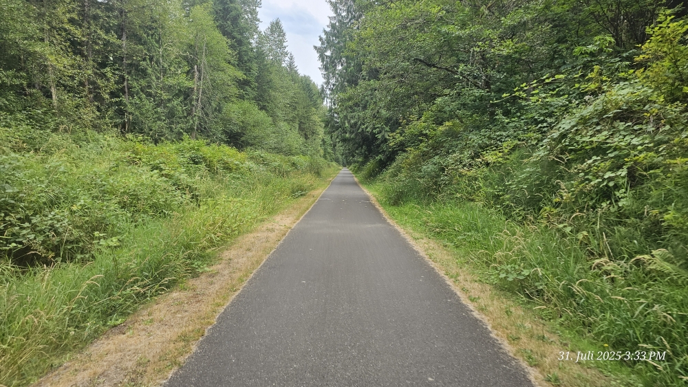Über lange Strecken (31 Meilen) den "Centennial Trail" gefahren.