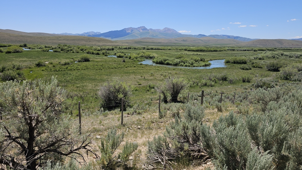 Meandrierender Fluss aus dem Lima Reservoir...