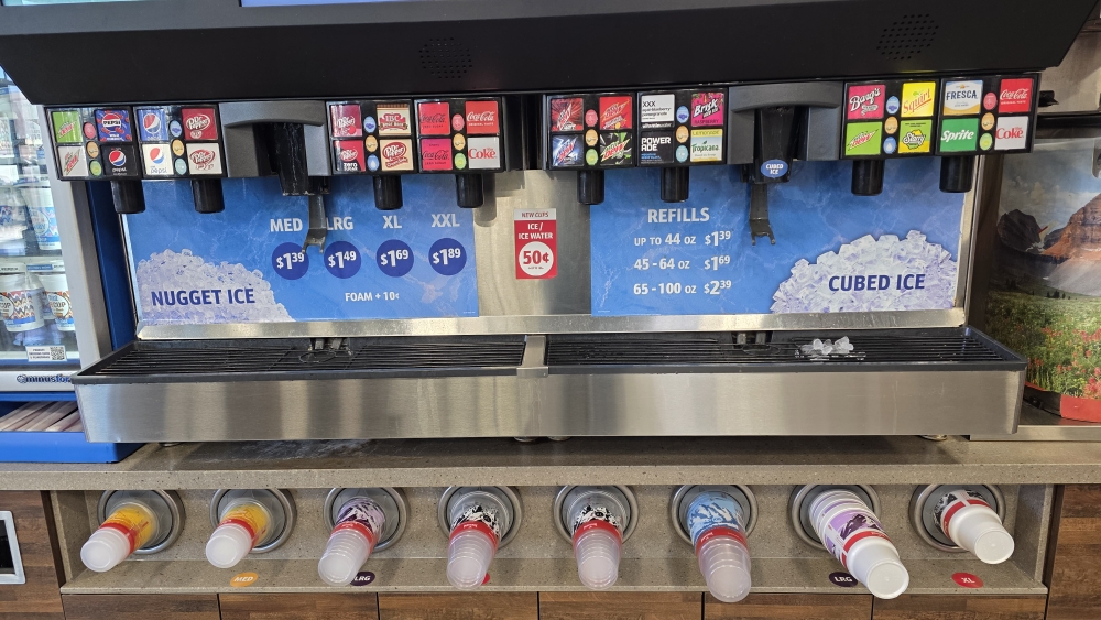 Auch die Sodagetränke: günstiger als im Supermarkt!