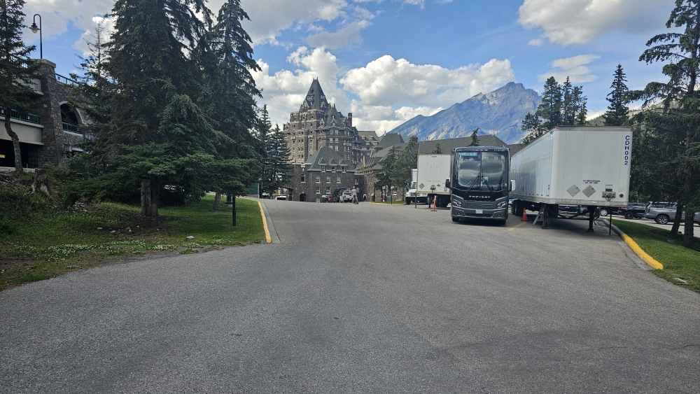 Endlich in Banff, als erstes das bekannte Banff Springs Hotel...