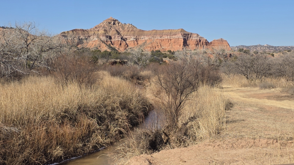 Eindrückliche Geologie im Palo Duro Canyon.