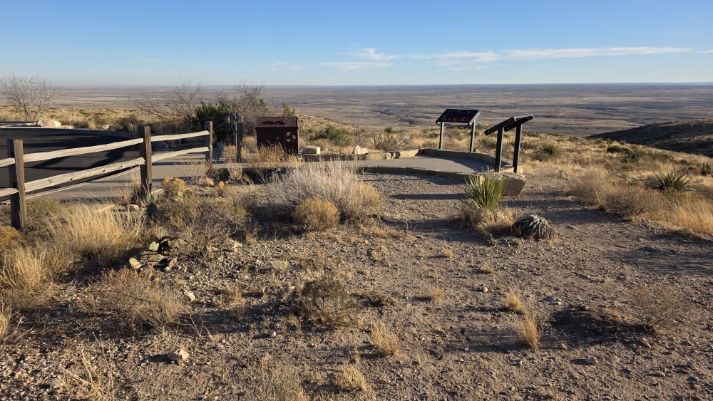 Ausblick vom visitor center vom Carlsbad Caverns NP