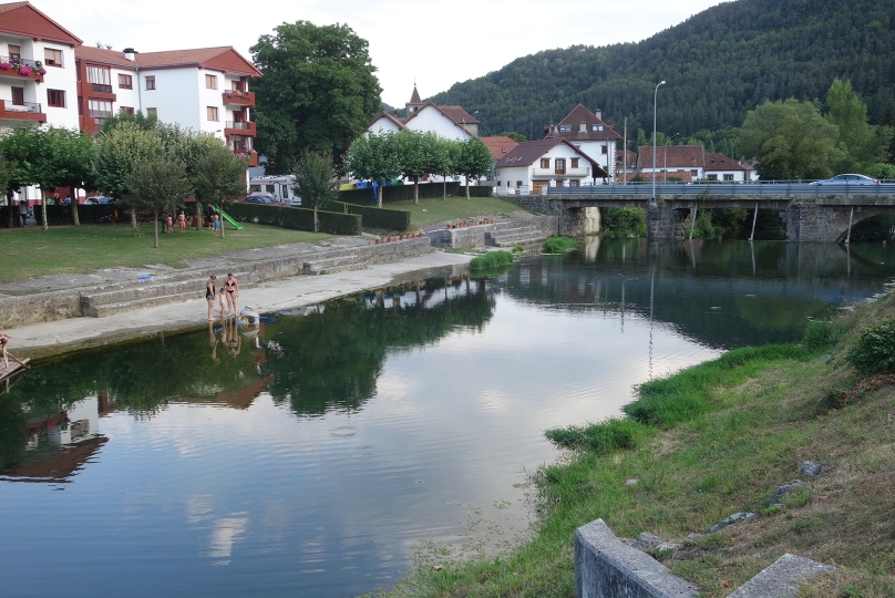 The Salazar river in Ezcároz, in the Atlantic Pyrenees