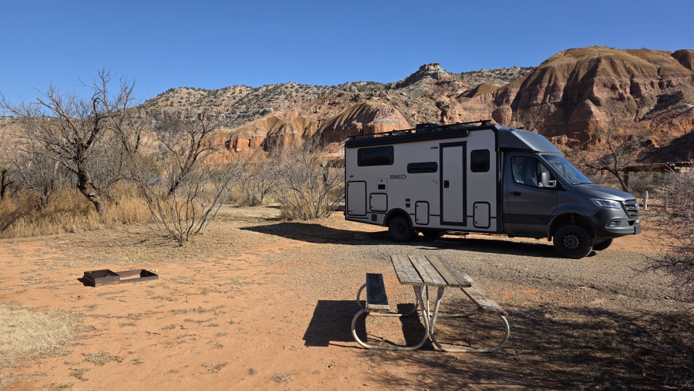 Mesquite Campground im Palo Duro Canyon.