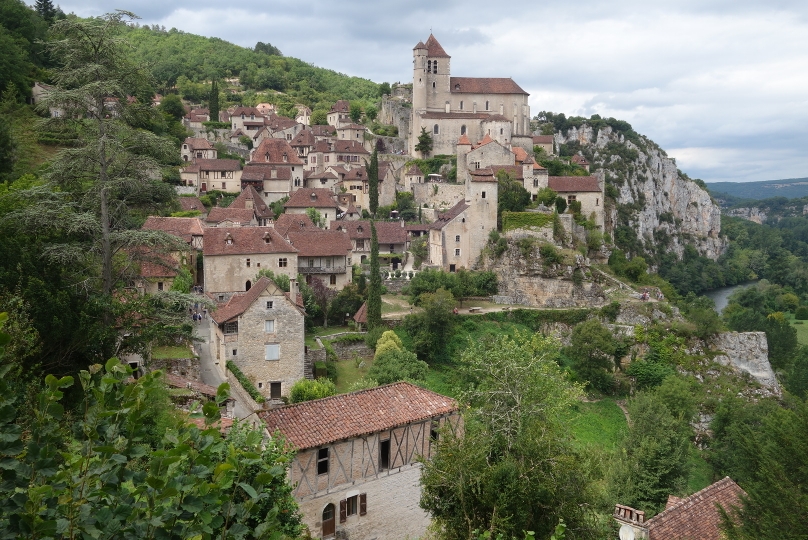 The "fairy tale" town of St.-Cirq-Lapopie