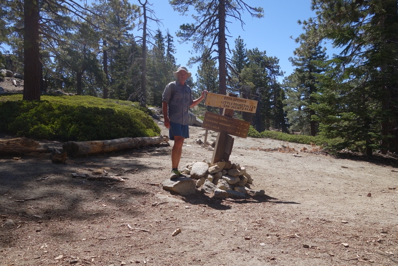 Ankunft nach einem 2 stündigen Aufstieg von Idyllwild zum pct (der nicht durch Idyllwild führt)