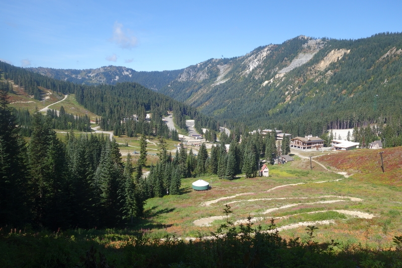 Der Stevens Pass mit Skigebiet, von wo die Strasse nach Leavenworth führt