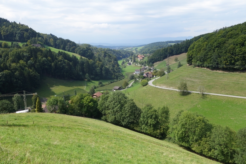 The biggest climb of the day in Emmental