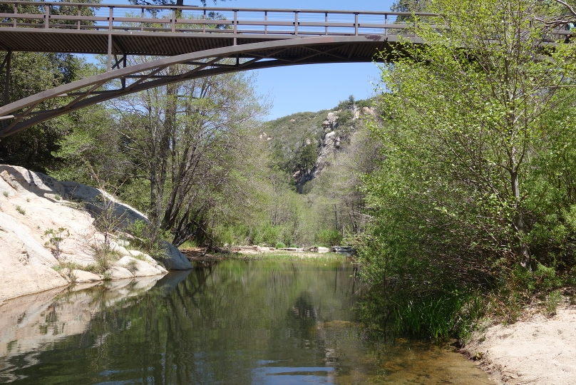 Brücke über dem Deep creek, ganz am Anfang
