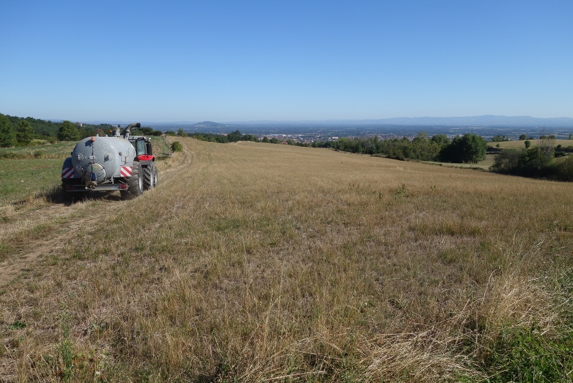 View towards Lyon coming down from the Massive Centrale