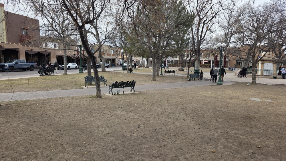 Der Hauptplatz von Santa Fe/NM.