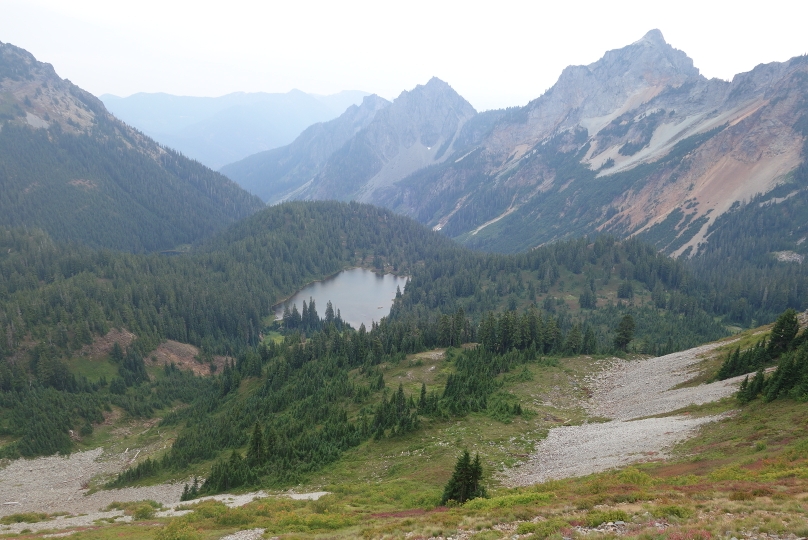 Der kleine Bergsee, wo wir später unser Nachtlager aufschlugen