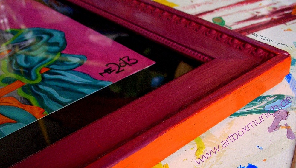 Upcycling Old Frames - Individuelles Aufbereiten alter Rahmen - www.artboxmunich.de