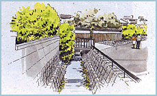 町なみに調和した水路整備