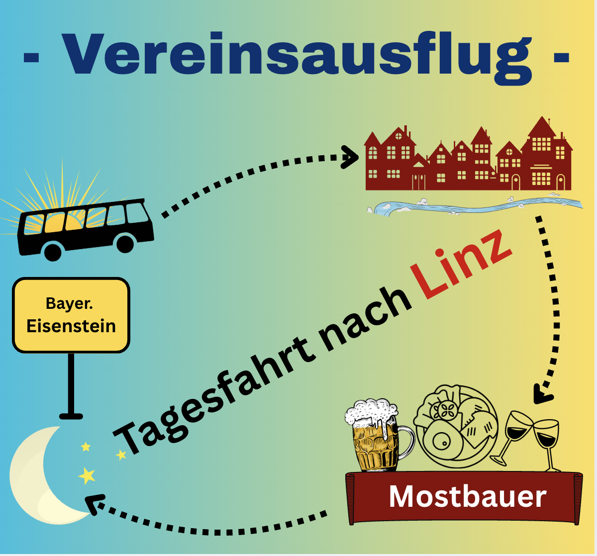 Programm & Anmeldung zum Vereinsausflug des Sportvereins