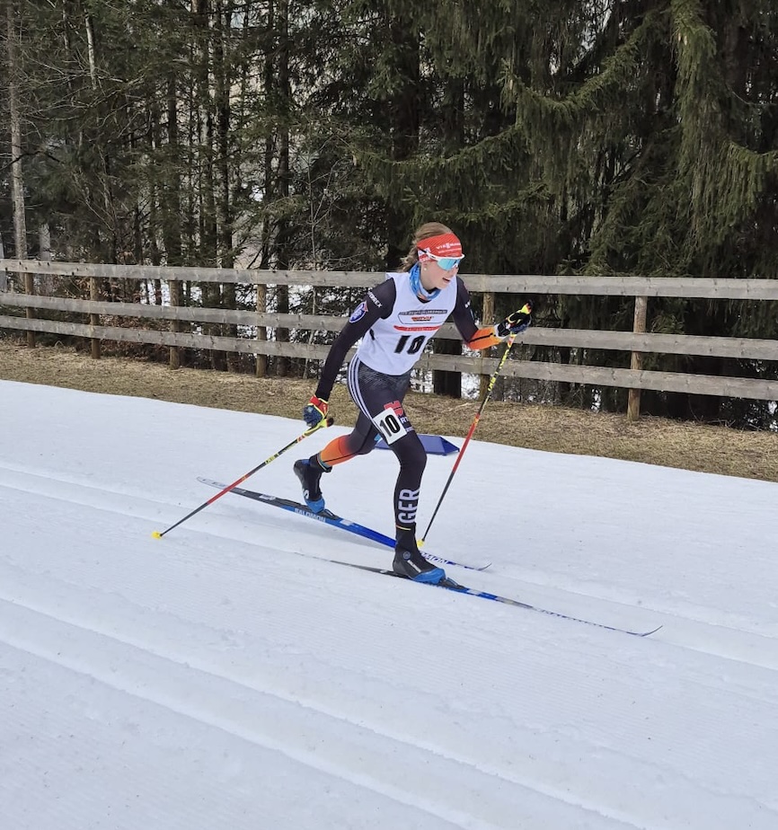 Hannah Lorenz - dritter Platz im Massenstart bei der Deutschen Meisterschaft in Obersdorf