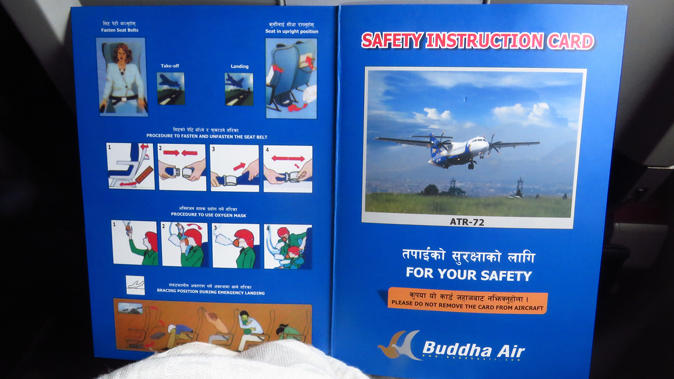 Mit Buddha Air von Kathmandu nach Pokhara