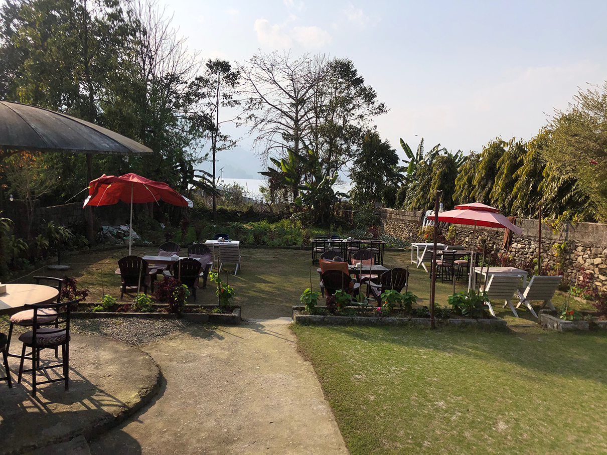 Eine kleine Oase in Pokhara
