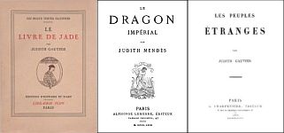 LE LIVRE DE JADE Plon, Paris, 1933, 266 pages + 7 illustrations. Première édition Lemerre, Paris, 1867.