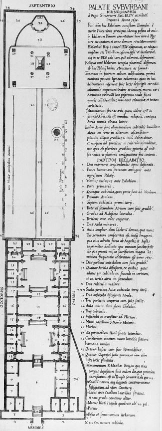 Plan de la métairie. Histoire de l'expédition chrétienne au royaume de la Chine, tirée des mémoires de Matthieu RICCI (1552-1610) par Nicolas TRIGAULT (1577-1628), et traduite par D. F. de Riquebourg-Trigault - Imprimerie de P. de Rache, Lille, 1617.