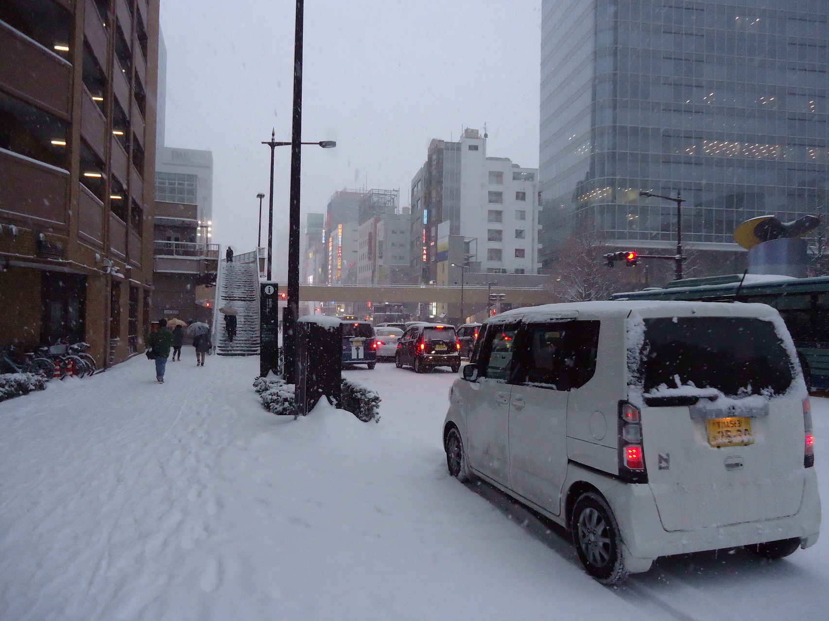 Schnee in Sendai