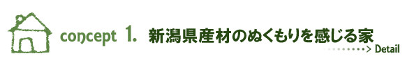 新潟県産材のぬくもりを感じる家