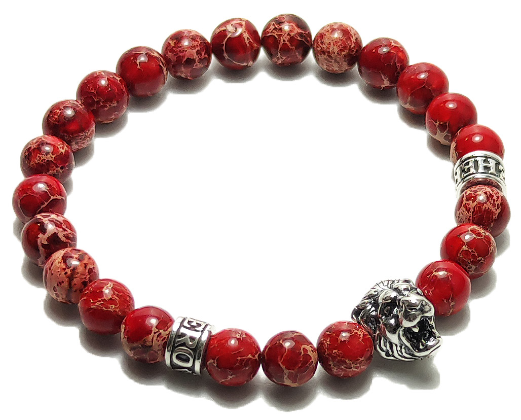 BEHERO Lion (roter Jaspis) Armband