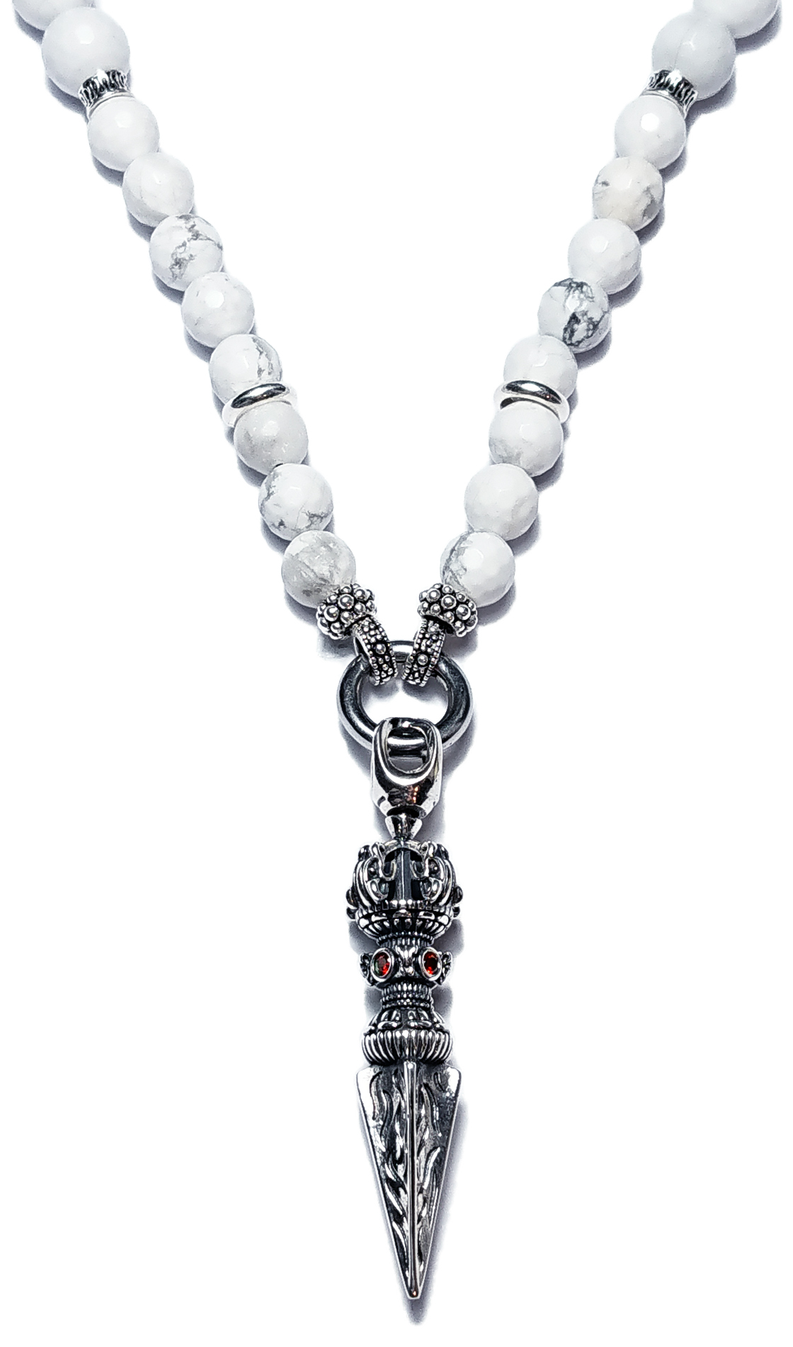 BEHERO Halskette Dragon Phurba (weiß)