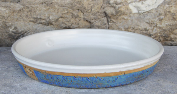 Keramik Tarteform ø ca. 30 cm  H ca. 4,5 cm Dekor Santorin