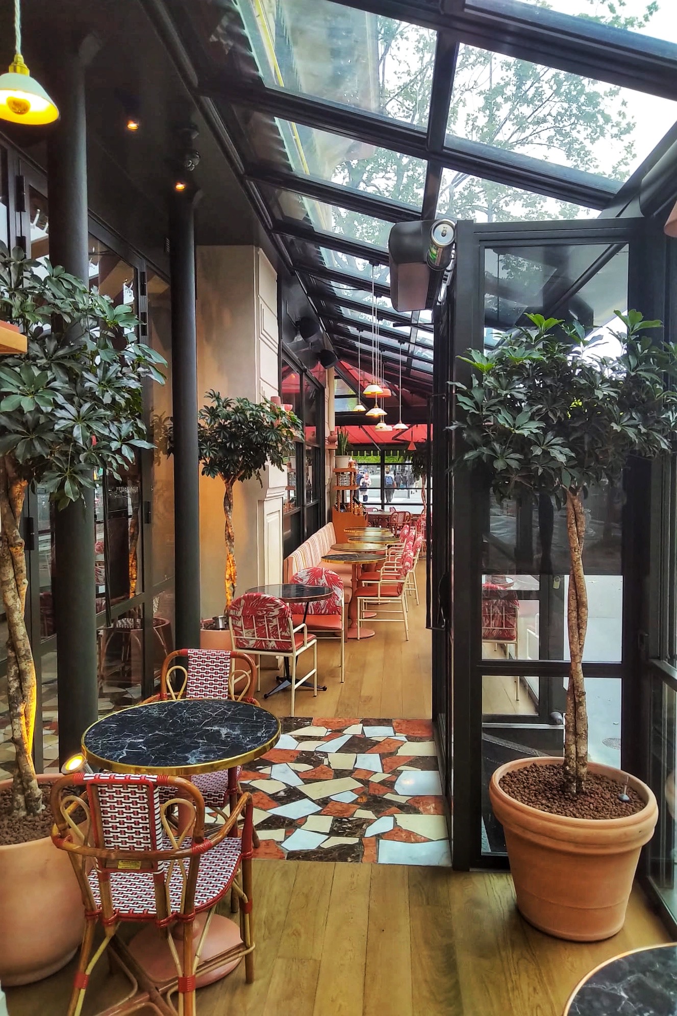 Location et entretien des plantes de ce restaurant