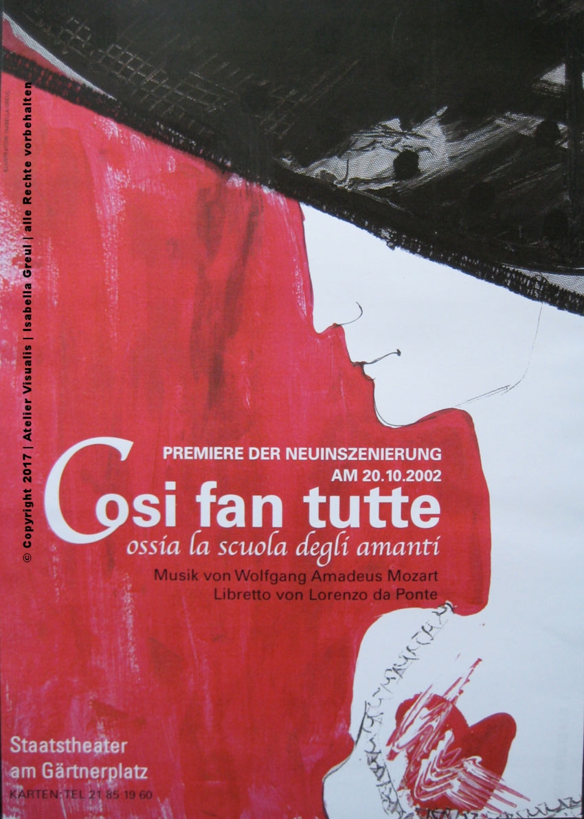 Illustration, Plakat, Oper, Theater