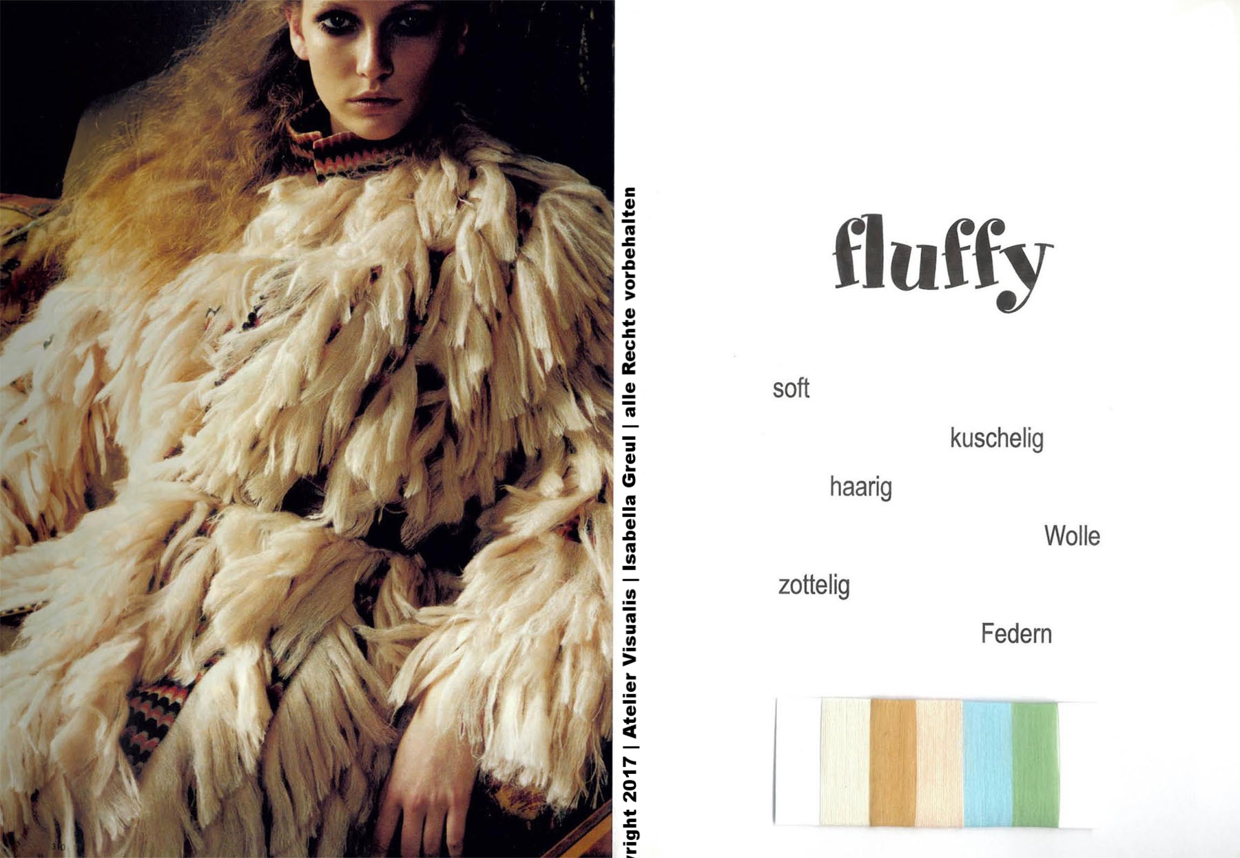 Mood-und Colourboard fluffy