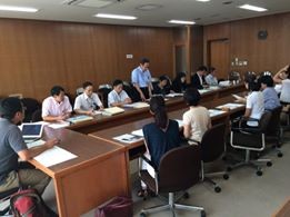 岩本教育次長の一声で意見交換会が実現!関係部局と情報共有する貴重な機会となりました。