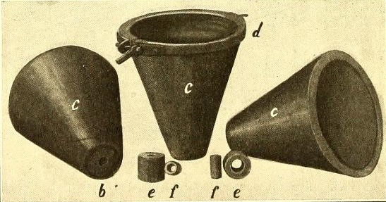 Alumino-Thermics: Conical crucibles lined with magnesia