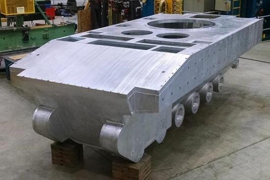 Friction Stir Welded Hull Prototype Designed by the Ground Vehicle Systems Center and Fabricated by Concurrent Technologies Corporation