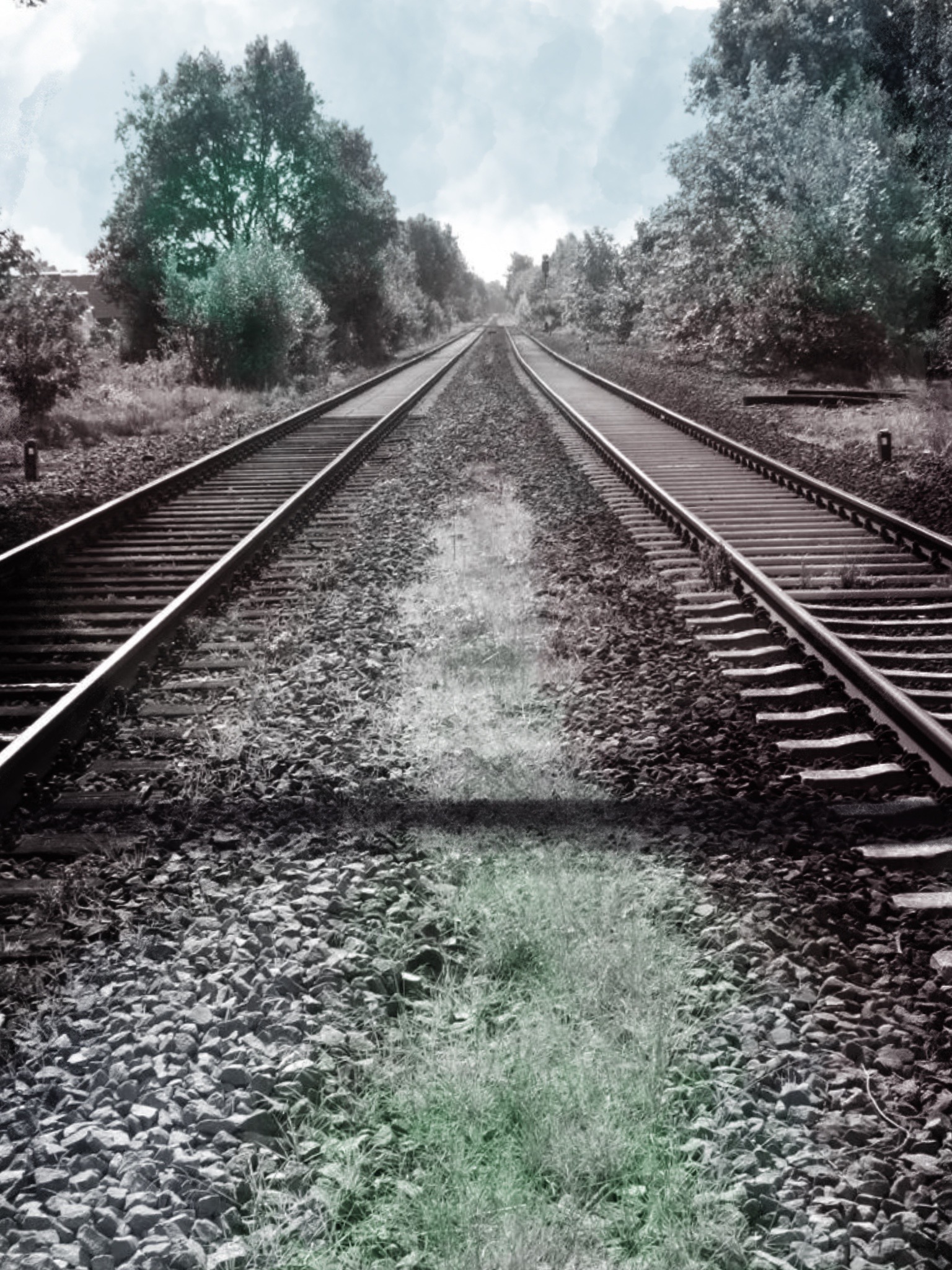 4. Bild: Bahngleise