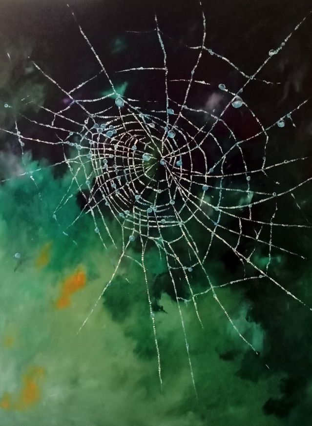 Das Netz 80x100 Öl auf Leinwand 2025   540,-