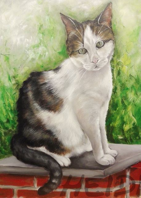 Katze 30x40    Auftragsarbeit